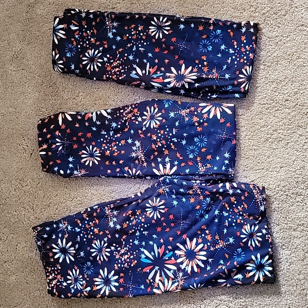 Lularoe Leggings Set OS and L/XL - Picture 1 of 5